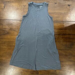 Time and Tru Sleeveless Shift A-line Gray Dress with Pockets Womens Size XS